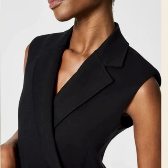 SPANX SET- Black Ponte Shorts and Vest- New with tags - Picture 3 of 8